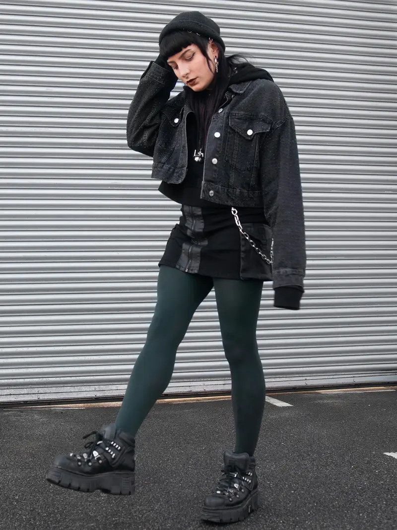 120 Denier Super-Opaque Tights - Crocodile