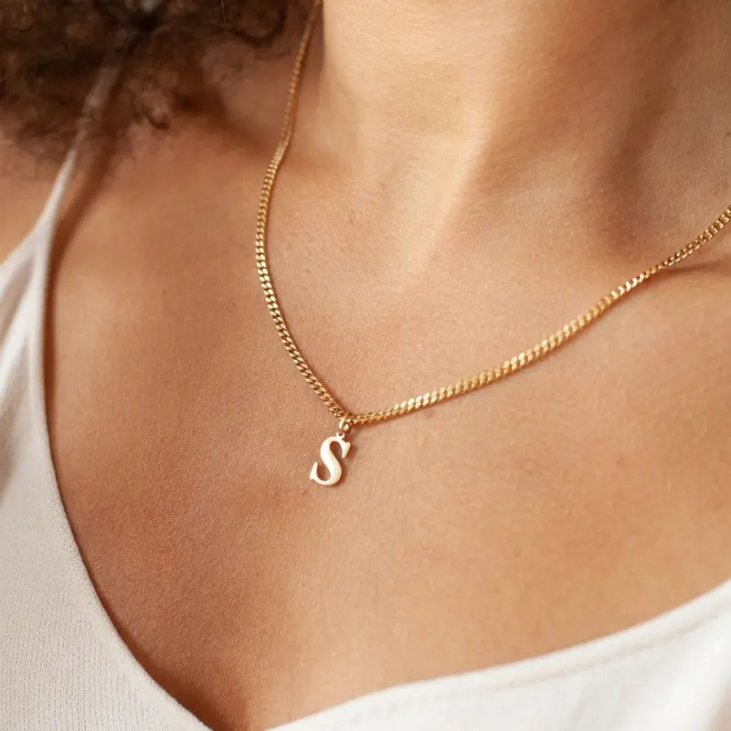 14k Alfabet Initialen Ketting