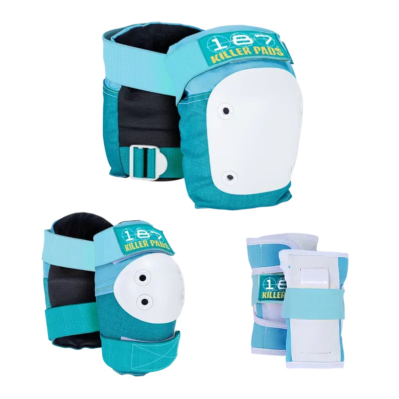 187 Killer Pads Adult Six Pack Set Teal