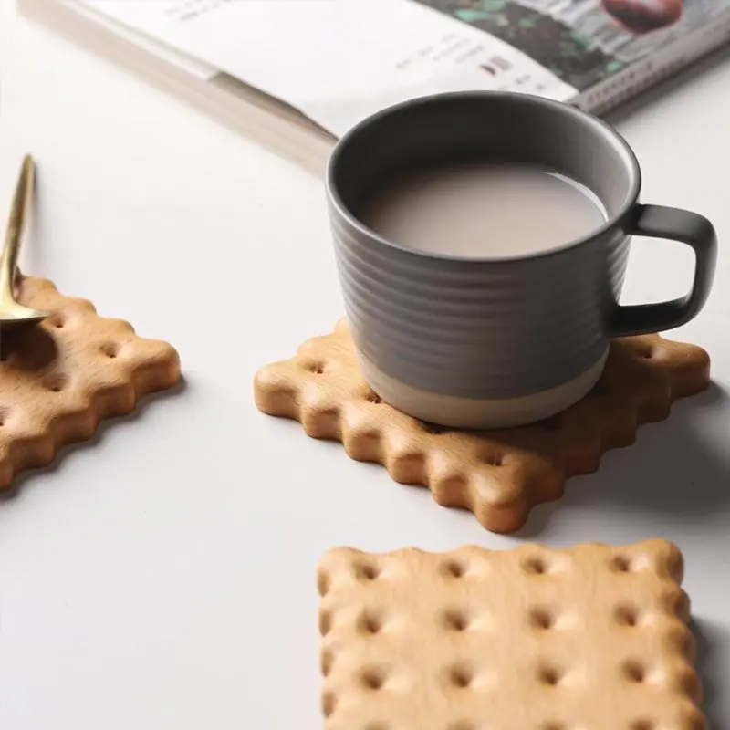 2‑delige Houten Onderzetters