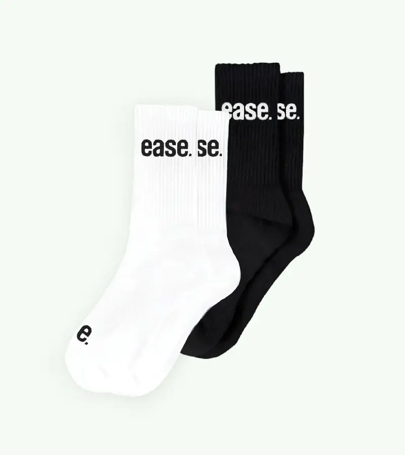 2-pack OG High Crew Socks (White & Black)