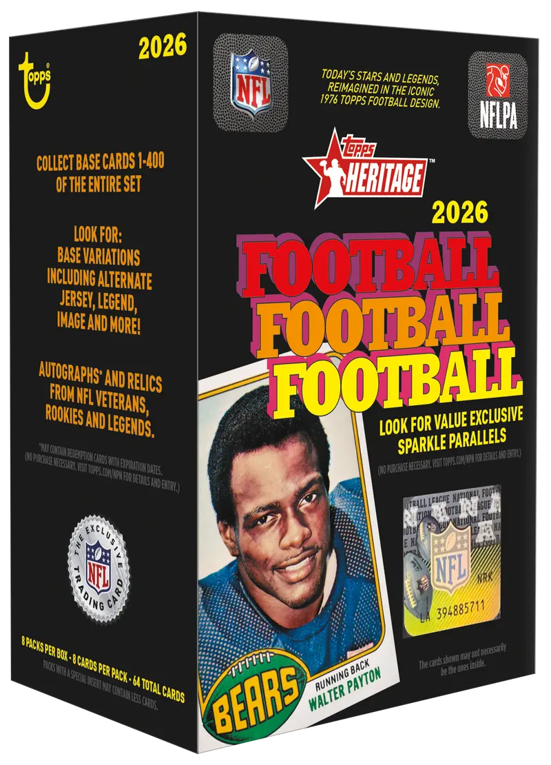 2026 Topps Heritage Football Value Box