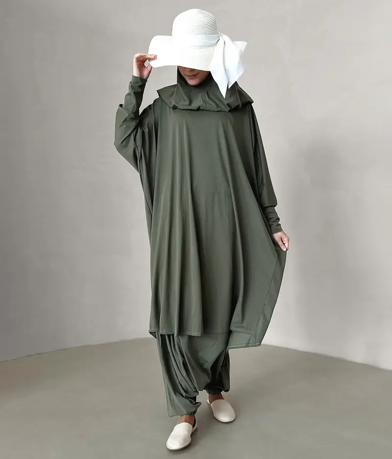 3 - Layer Burkini Oversized - Leaf