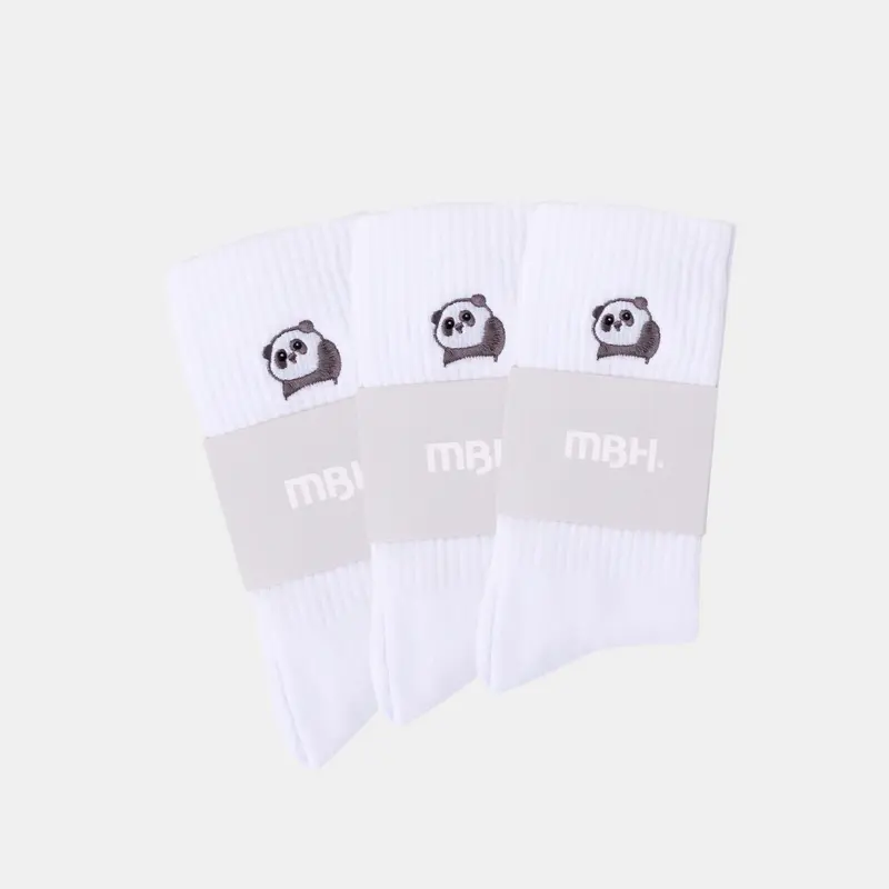 3-pack panda sokken