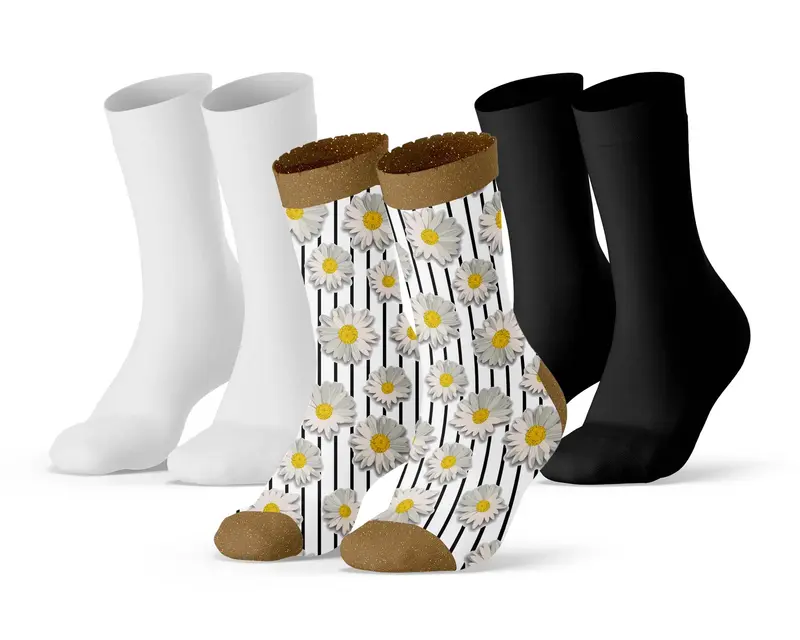 3-pack Sock My Daisy Flower