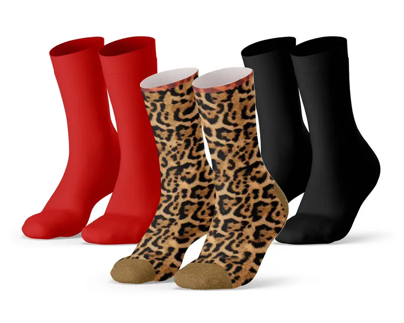 3-pack Sock My Fancy Leopard