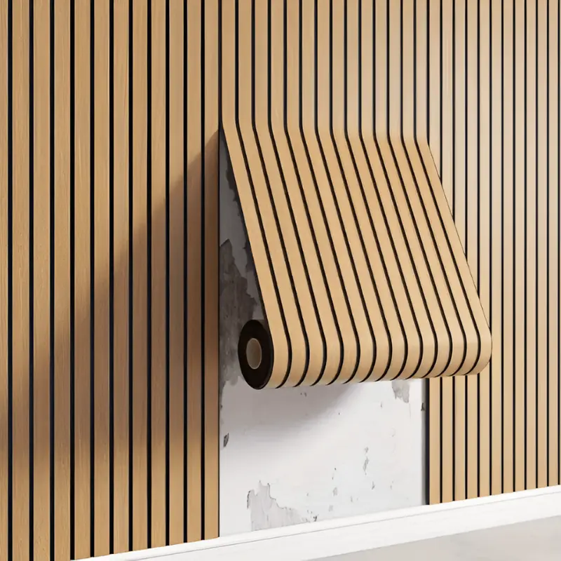 3D Zelfklevende Houten Muurpanelen