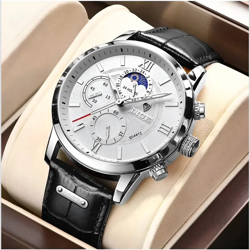42mm Heren Klassiek Horloge Elegant en Functioneel