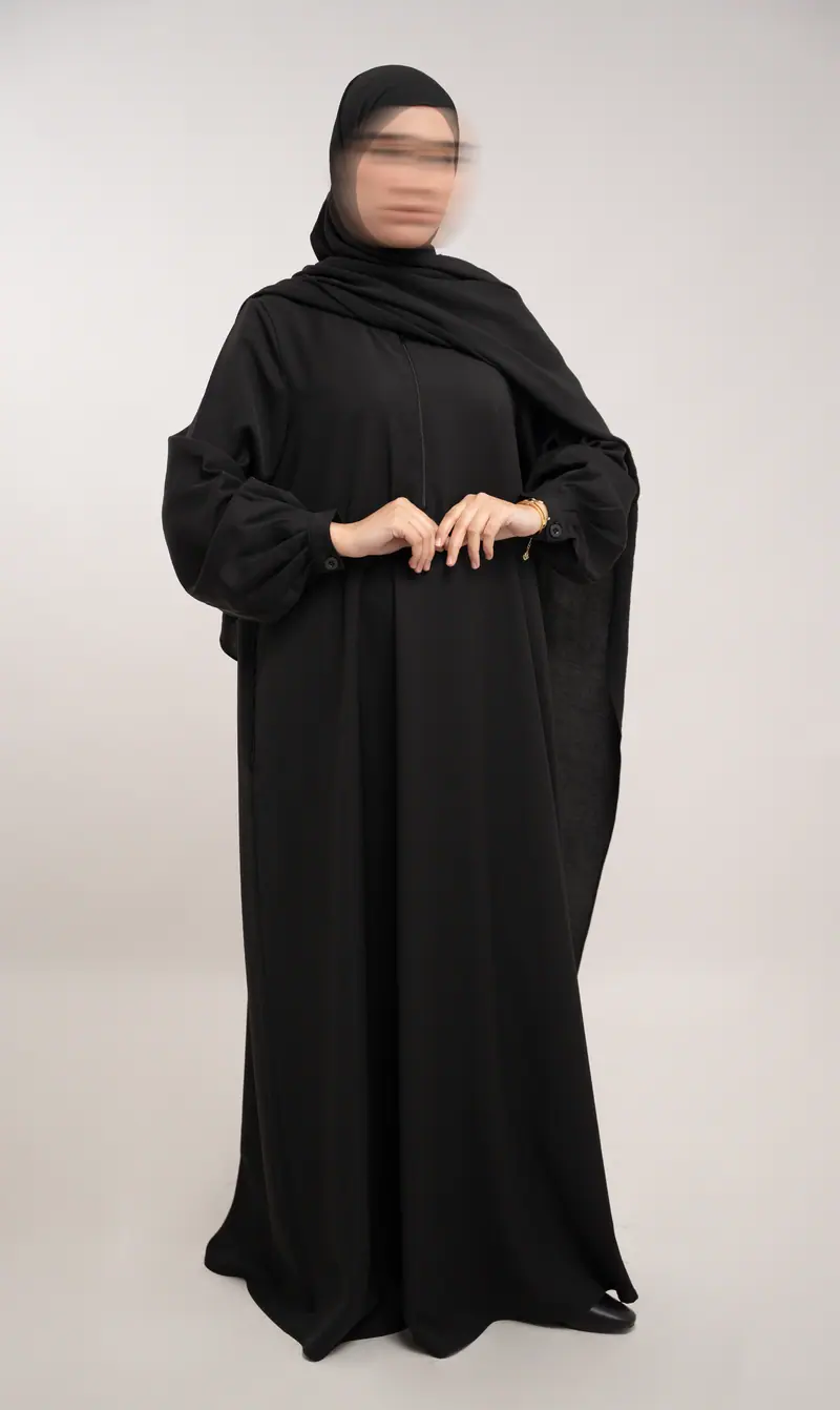 A-lijn Abaya TAYMA R - Zwart