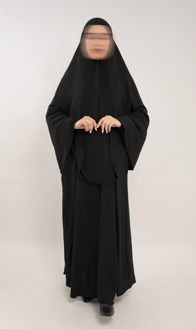 A-lijn Puff Jazz Abaya R - Black