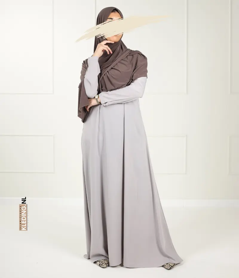Abaya A-lijn - Ellysa - Stone Grey