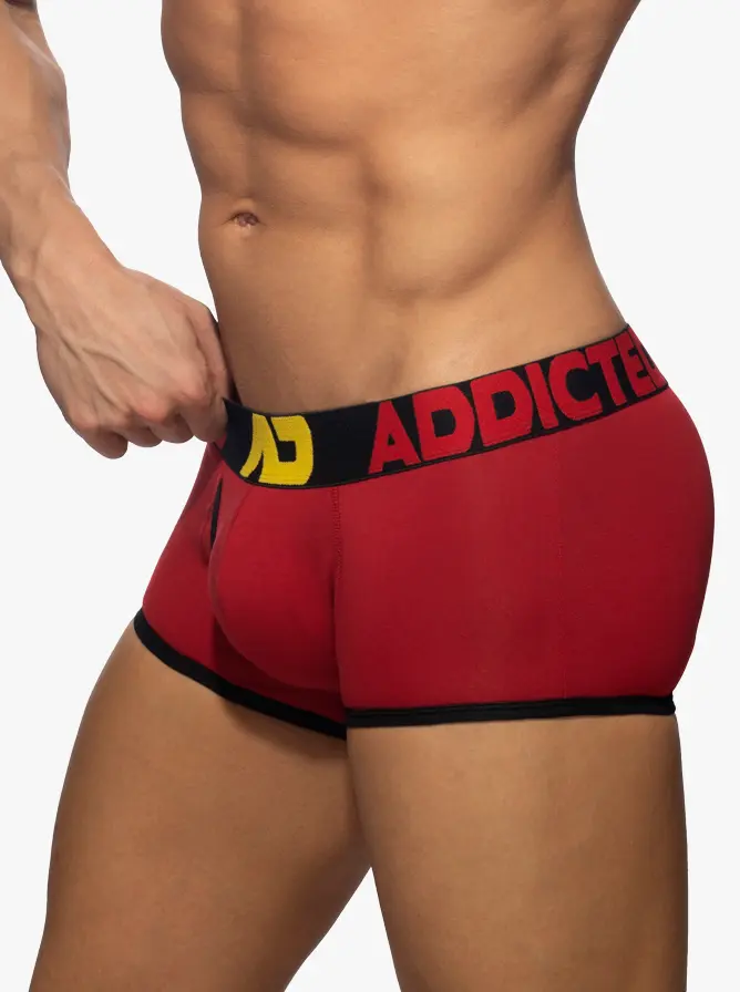 Addicted AD1203 Open Fly Cotton Trunk Black