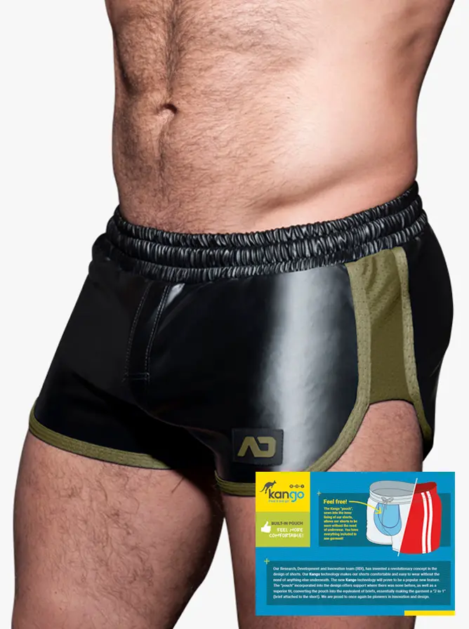 Addicted Fetish ADF79 Rocky Double Side Short Khaky