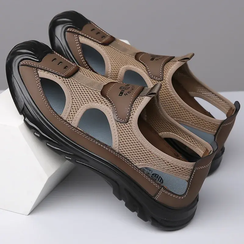 Ademende & Stijlvolle Mesh-Sandalen voor Heren – Leon