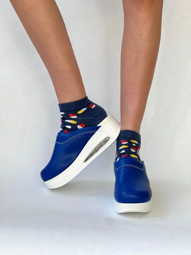 Airmeds Klompen Effen Donker Blauw