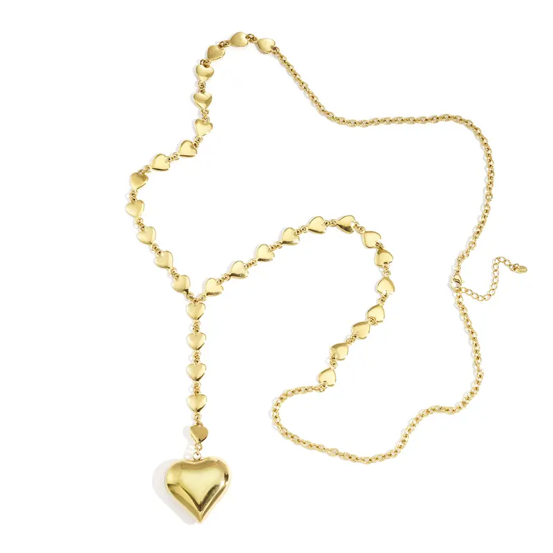 All About Hearts Ketting Goudkleurig