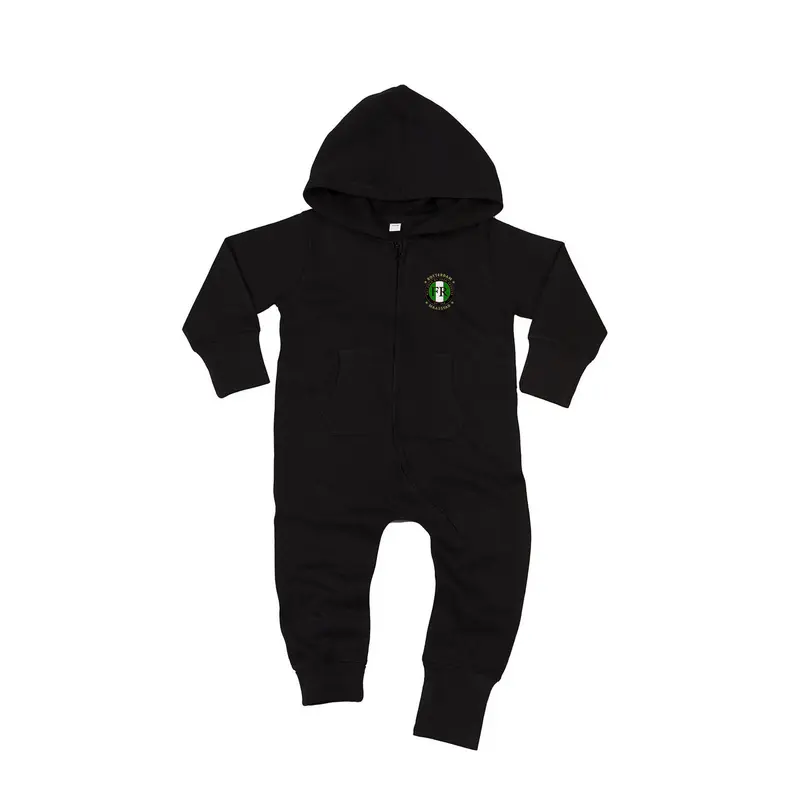 All-in-one baby onesie - FR - Wat gaan we doen vandaag - logo links