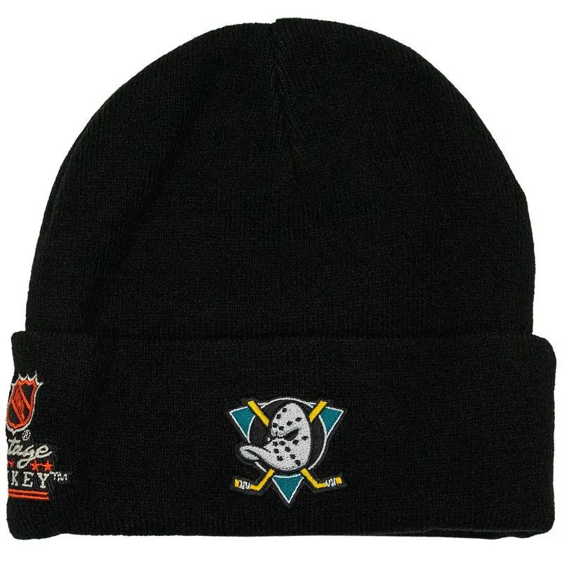 Anaheim Ducks NHL Embroidered Logo Beanie Mitchell & Ness