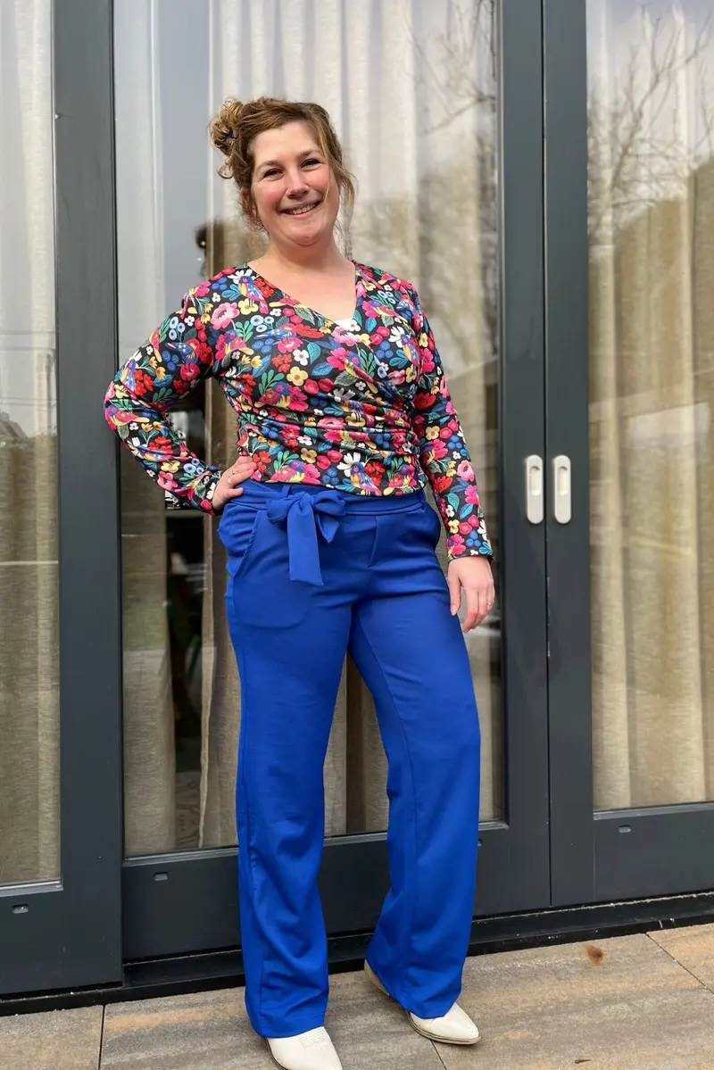 Anastacia stretch wrap top - lange mouwen- athena garden