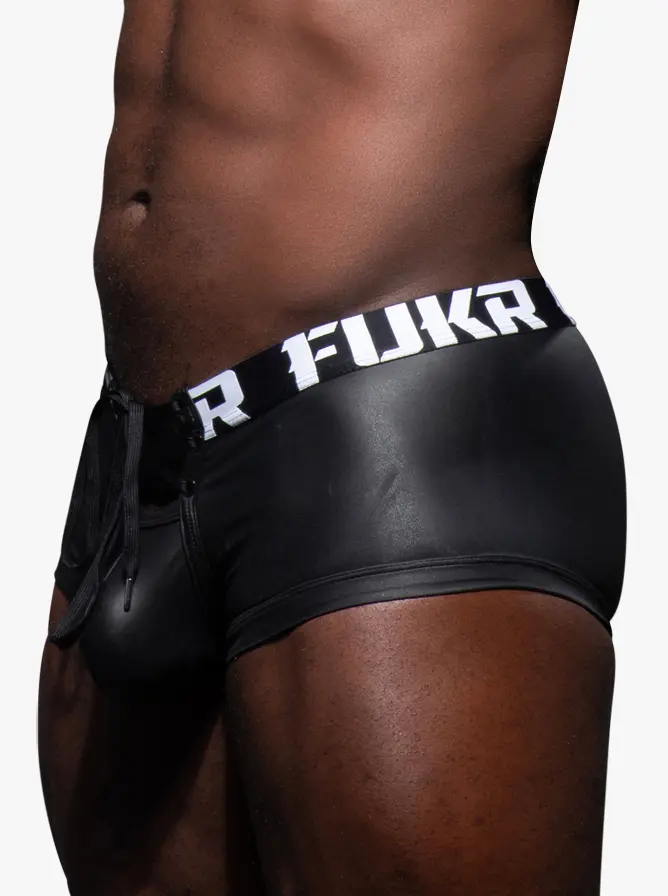 Andrew Christian FUKR Lace Up Boxer Black