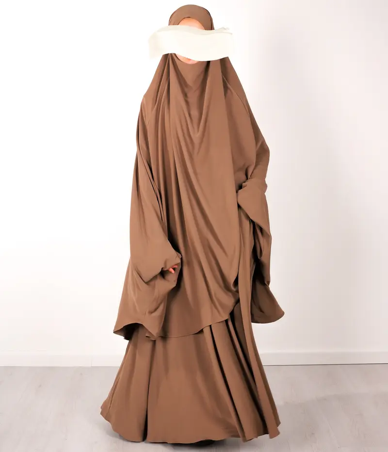Anisah 2 Piece Farasha Set - Taupe
