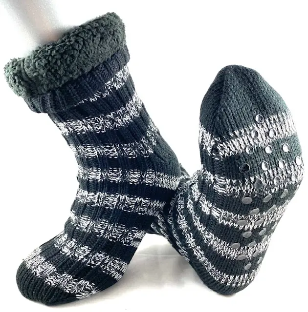 Apollo Heren Huissokken - Anti Slip / Zwart