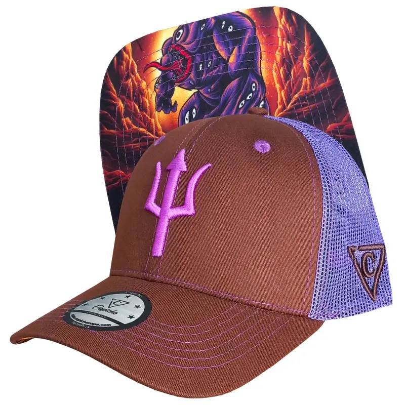 Argus Trucker Cap - Brown/Purple