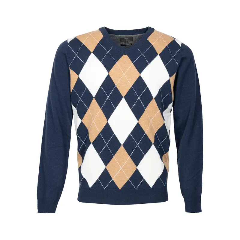 Argyle V Sweater