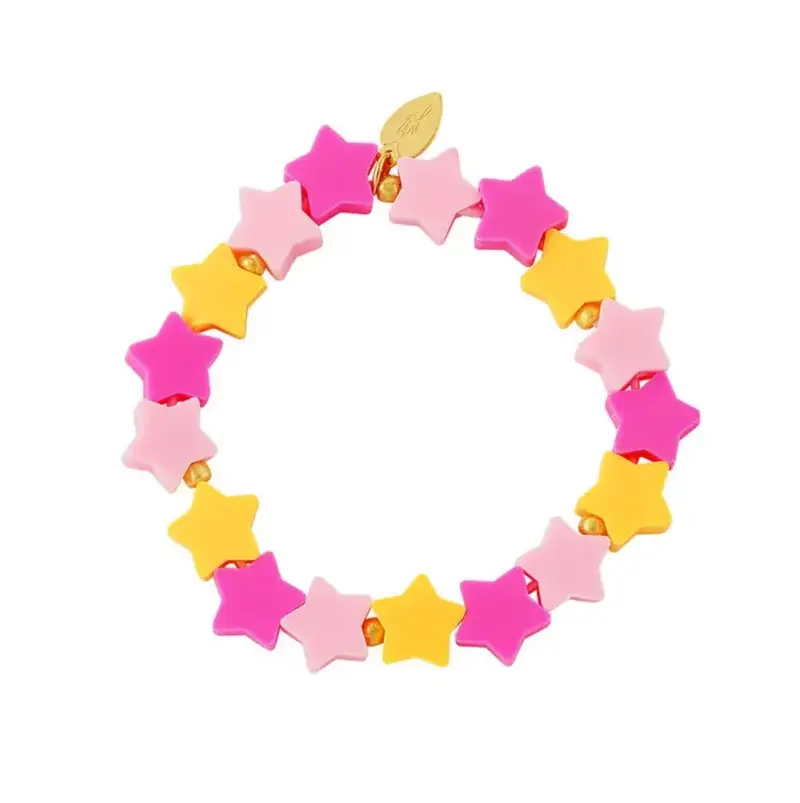 Armband Ster Oranje Roze Kids Collectie Yehwang©