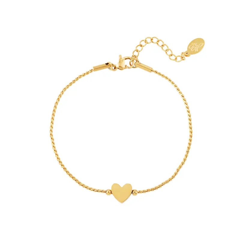 Armbandje Hartje Goudkleurig - Roestvrij Staal
