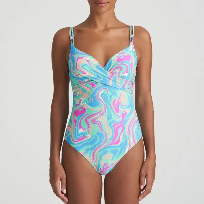 Arubani Plunge Voorgevormd Badpak 1007336 Ocean Swirl