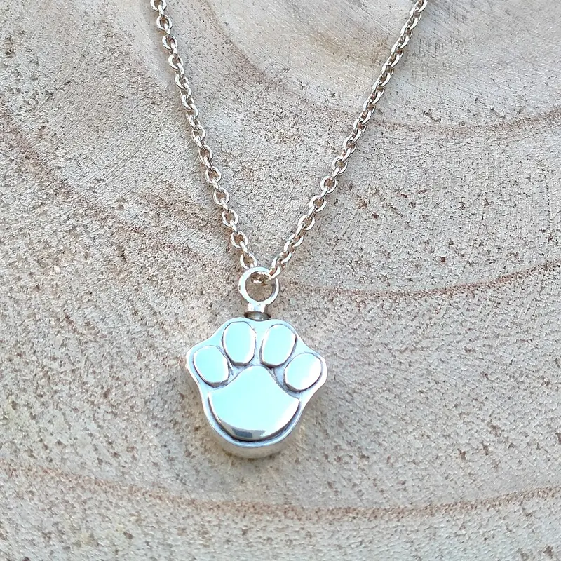 Assieraad dierenpoot zilver
