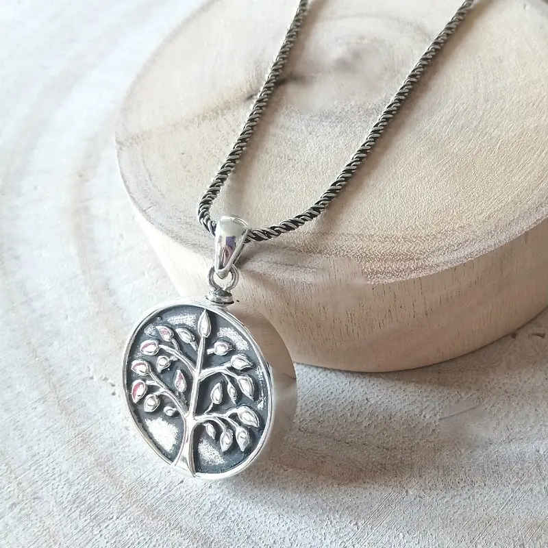 Assieraad levensboom zilver