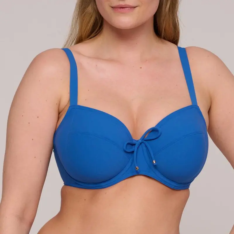 Aswan Bikini Top met Beugel 4012410 Delphinium Cheer Blue
