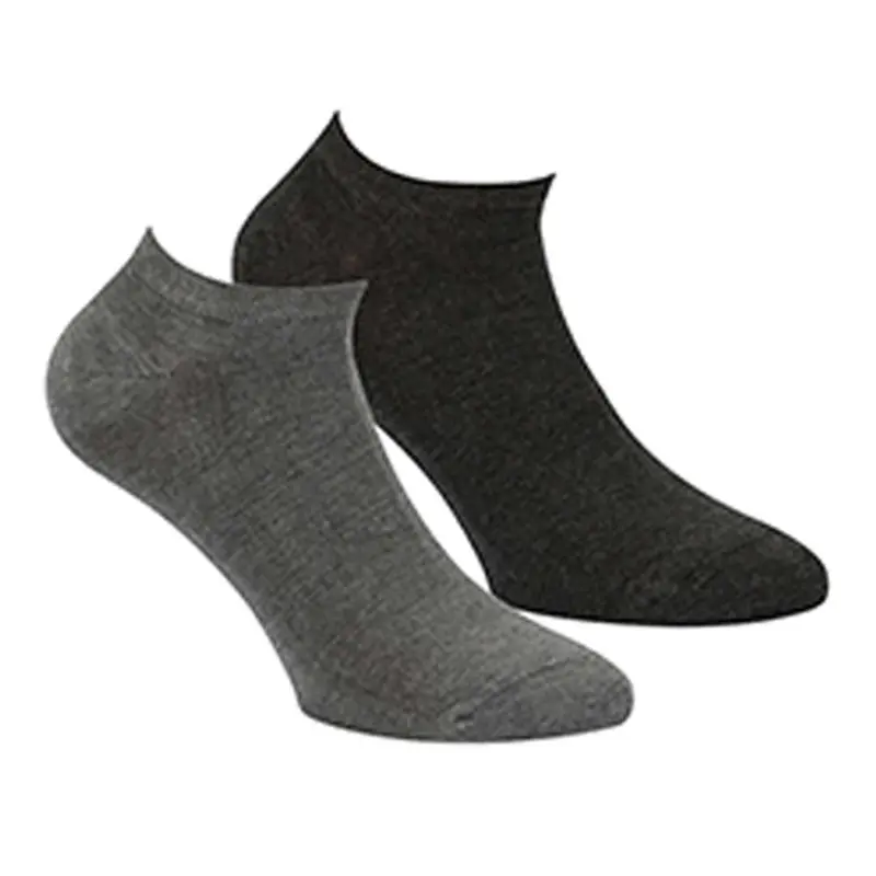 Bamboe Sneakersokken Badstof Voetbed, 2-pack