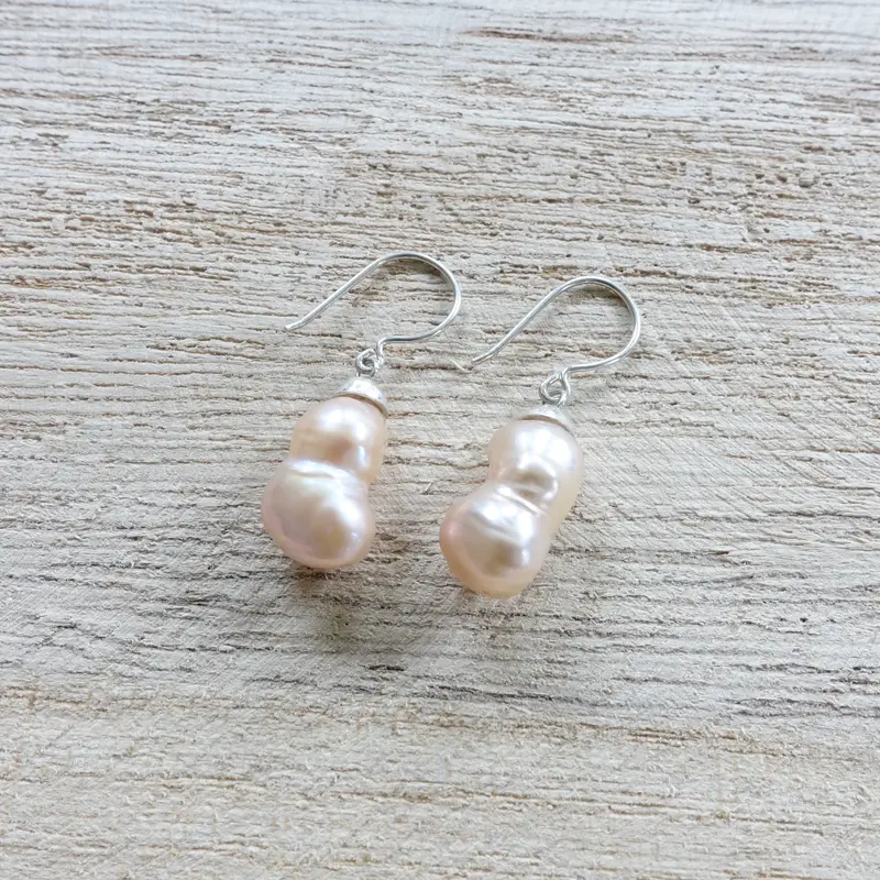 Barok parels 15mm sterling zilver 925