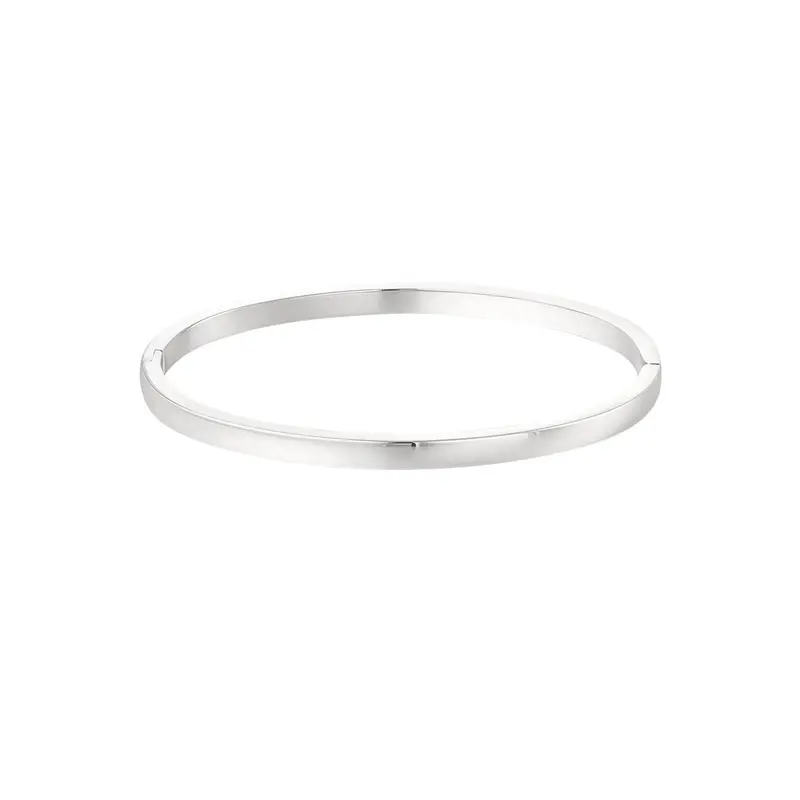Basic Bangle Armband Zilverkleurig