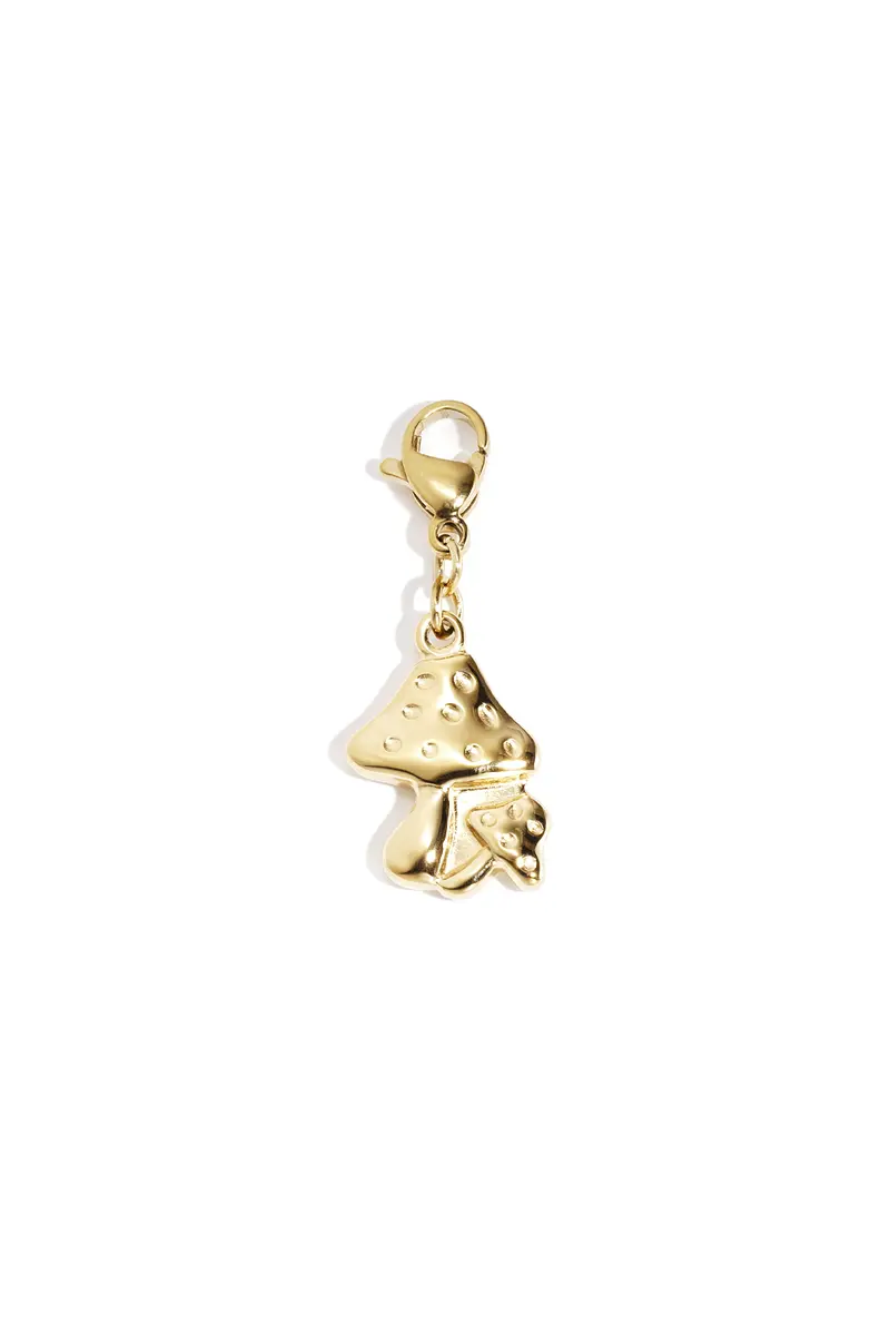 Bedel Ketting of Armband Paddenstoelen Goudkleurig Lilli June