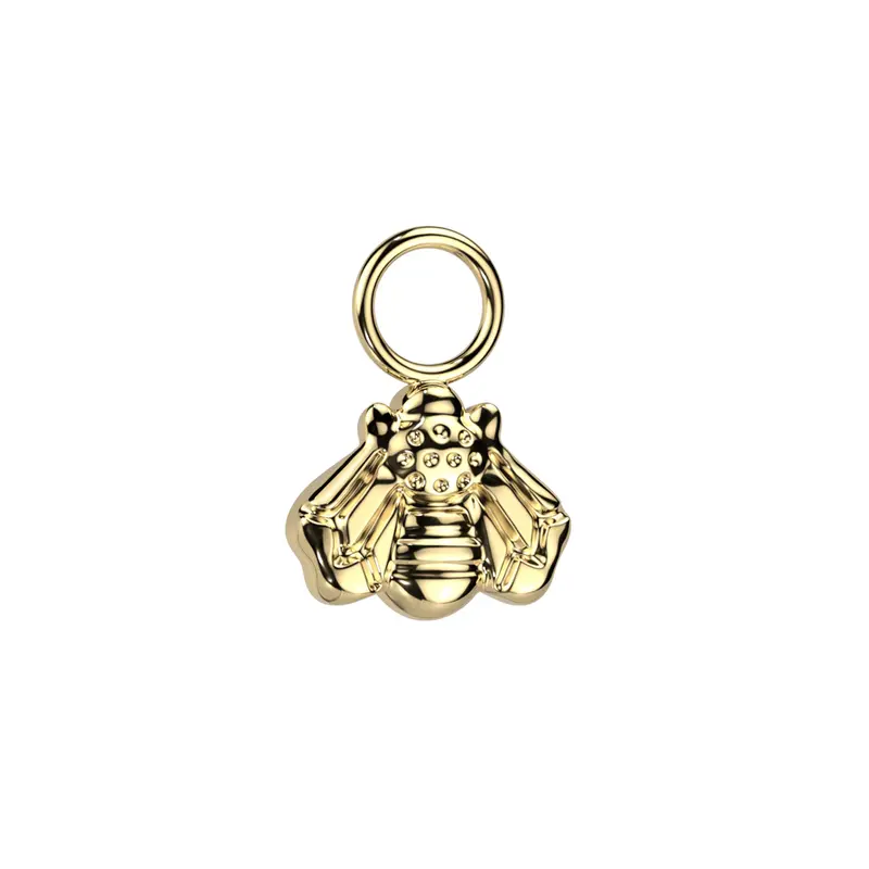 Bedel Piercing of Oorbel Bij Goudkleurig - Titanium