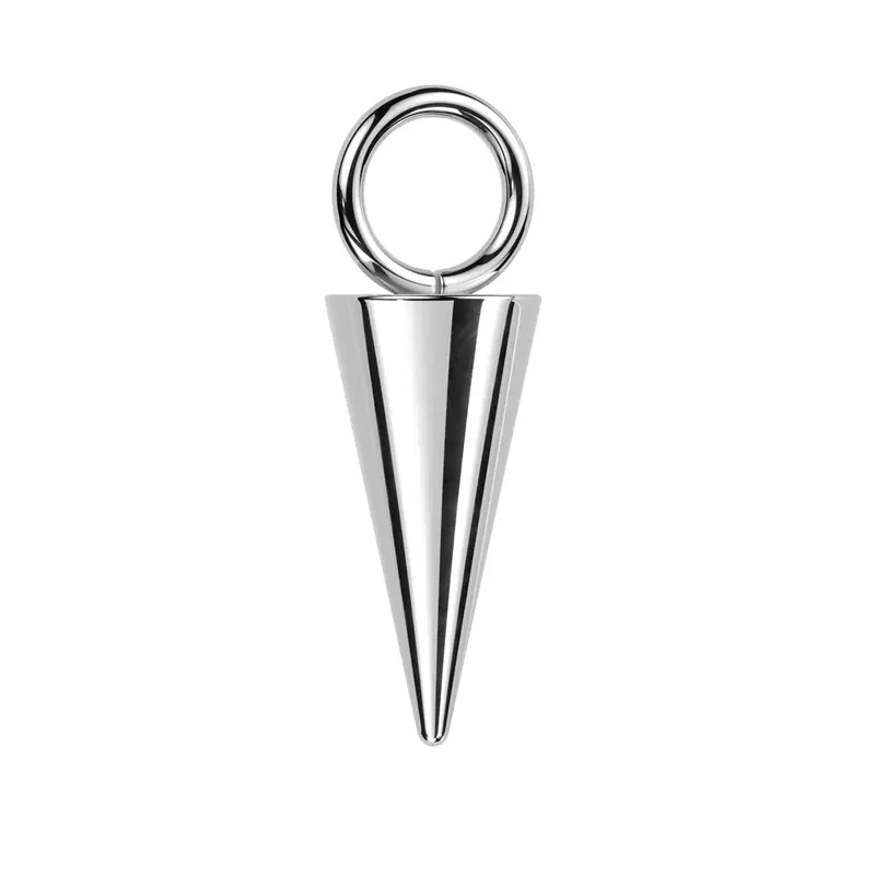 Bedel Piercing of Oorbel Spike Cone Zilverkleurig - Titanium