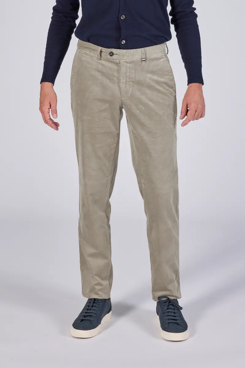 Beige corduroy regular fit trousers Zilton - Magnus-P 52/425