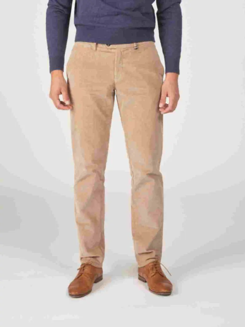 Beige corduroy regular fit trousers Zilton - Magnus-P 53/420