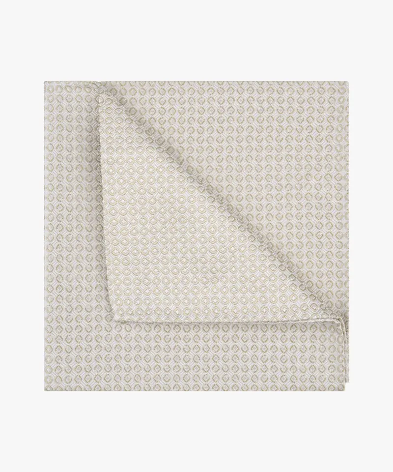 Beige silk pocket square Profuomo - PPXN10055A