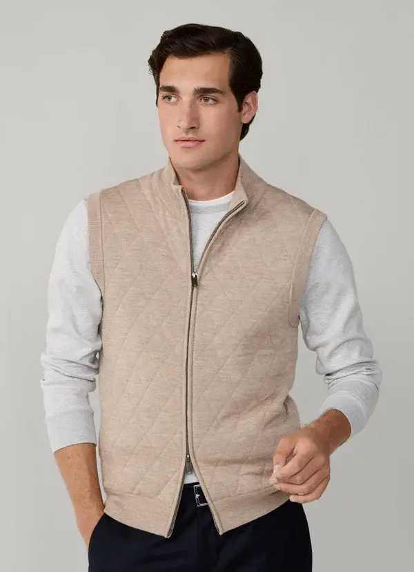 Beige wollen bodywarmer Hackett - HM700057/845