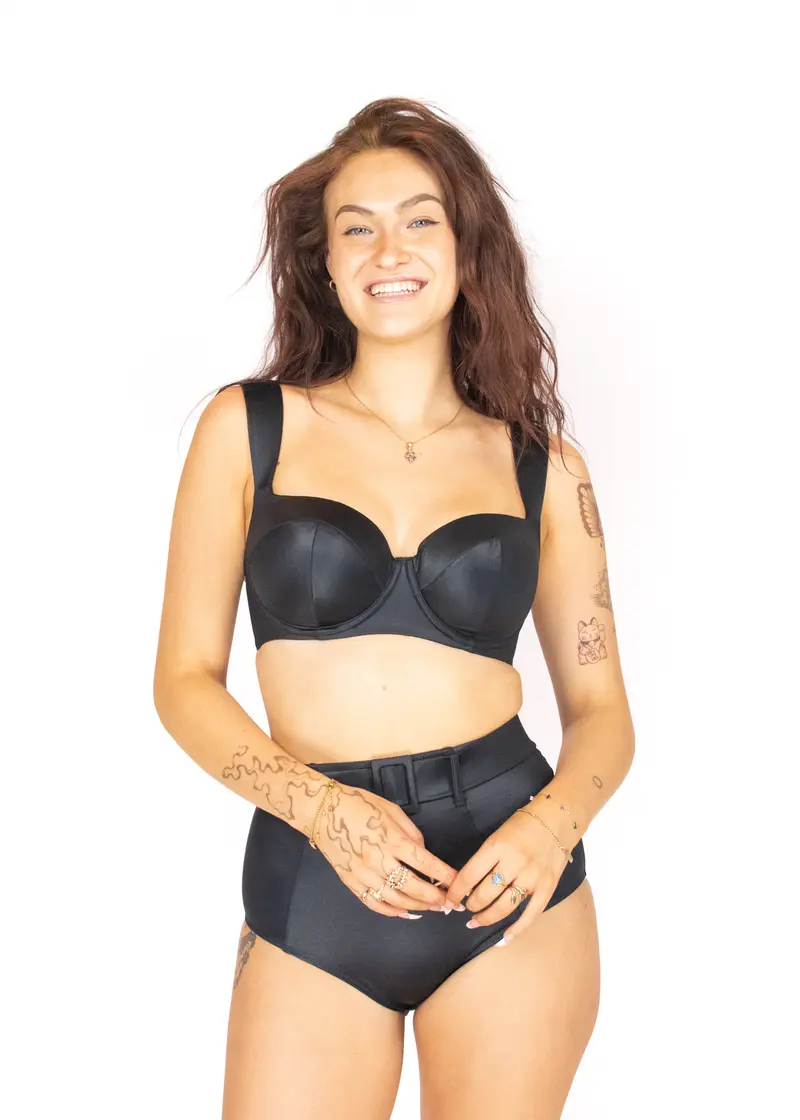 Bette Balconette Bikini Top Obsidian