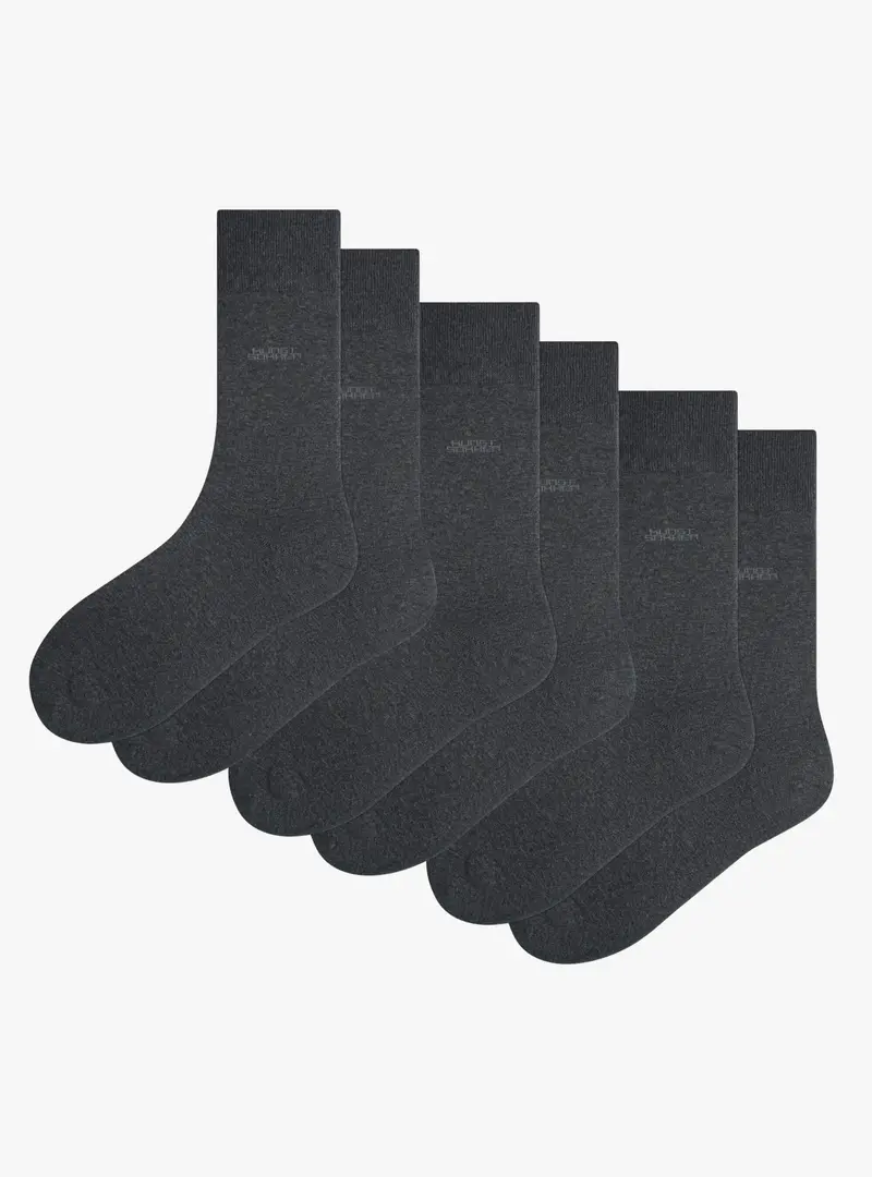 Bio Essentials Crew Donkergrijs 3-Pack