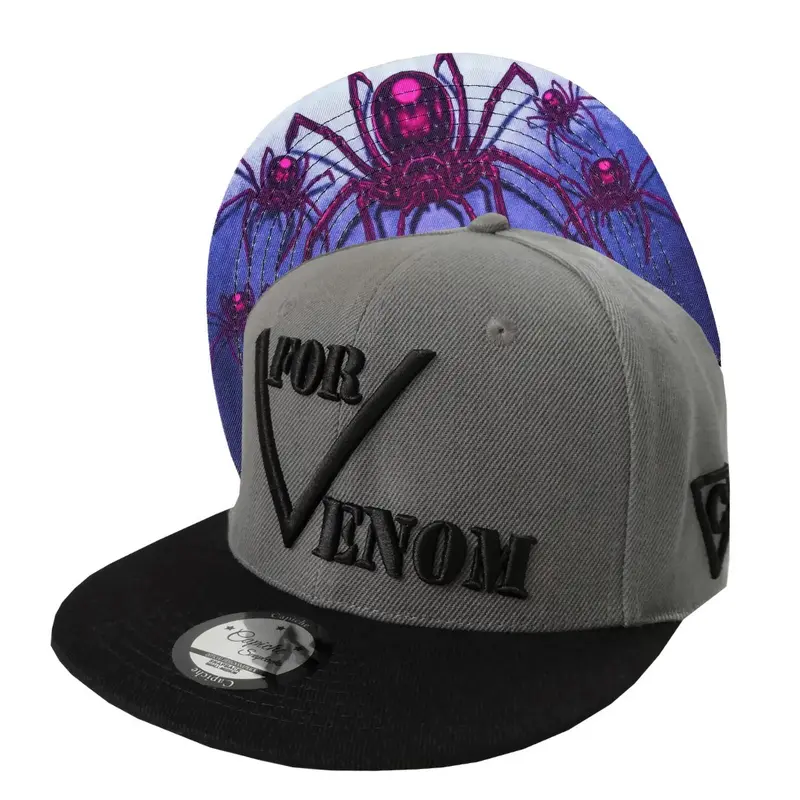 Black Widow Snapback - Grey/Black