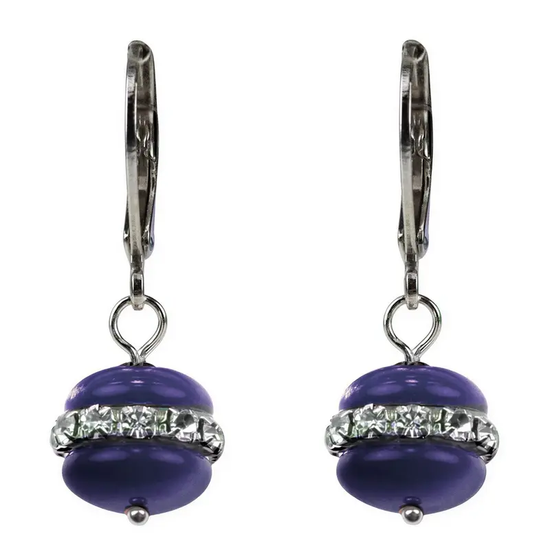 Blauwe edelstenen oorbellen - Zilver 925 - Cat's Eye Blue Bling