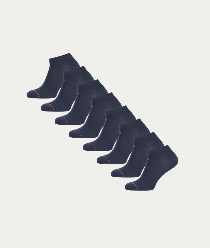Blauwe Sneakersokken Storm Cloud (8-pack)