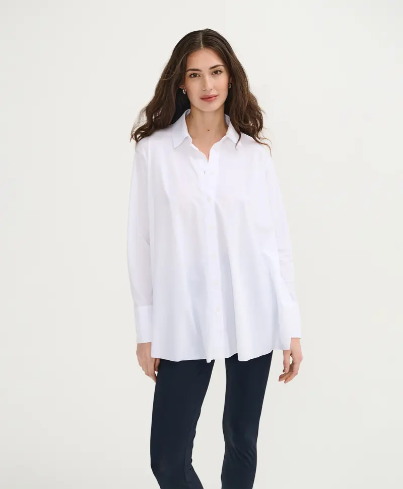 Blouse | Recycled Light Travel | Milly | White